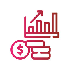 investment gradient icon