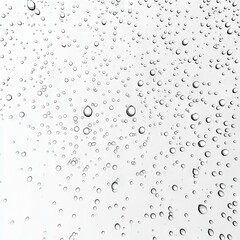 Closeup View of Water Bubbles on a Surface