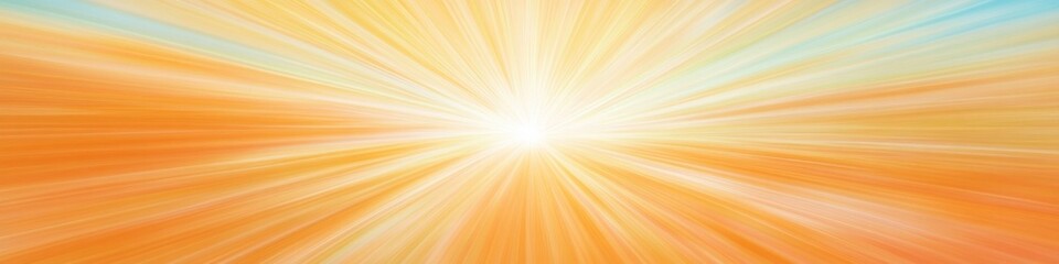 Obraz premium Bright rays radiate from central point, creating warm and uplift