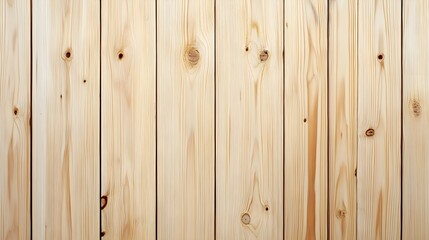 Light wood background. Vertical wooden planks pine texture, top view