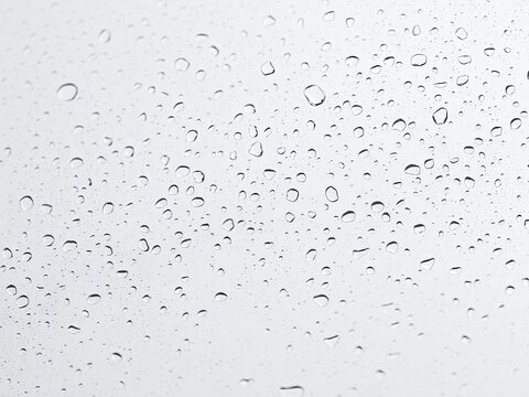 Close up shot of water droplets on a wine glass, clear, condensation