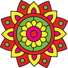 abstract flower vector illustration