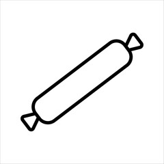 Hot dog Icon Isolated on White Background