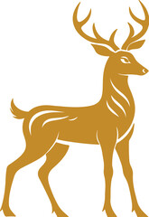 deer silhouette vector illustration