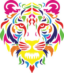 vector illustration of a lion