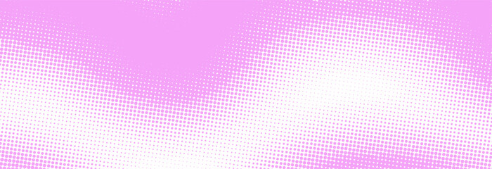 Pink on white pop art retro comic background with halftone dots design, vector illustration EPS10