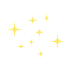 Simple vector of sparkling lights with star shape