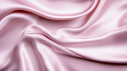 Obraz premium Soft pink silk with delicate folds creates an elegant texture, ideal for design projects requiring a graceful and pastel aesthetic