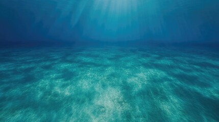 Obraz premium Vibrant underwater scene showcasing shimmering blue hues and gen