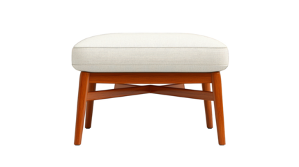 Comfortable white cushion on a classic wooden chair, perfect for relaxation and home decor