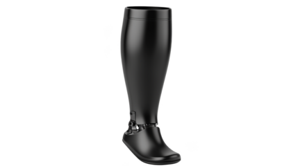 One black prosthetic leg for enhancing the performance of disabled people.