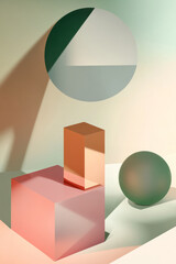 Illustration of a series of geometric shapes