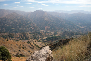 Tien Shan mountains in autumn