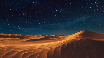 Naklejka premium Desert at night
