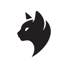 Set of black cat silhouettes