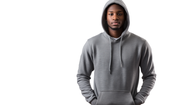 Software engineer in casual hoodie, confident and analytical, tech-savvy ambiance, isolated PNG