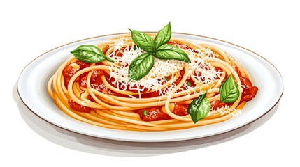 spaghetti with tomato sauce