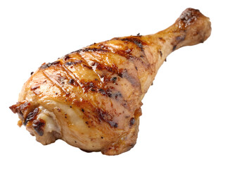 roasted chicken on a white background