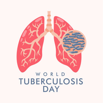 vector world tuberculosis day background template