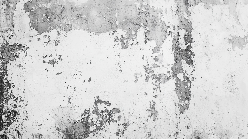 Poster weathered wall with peeling paint showing distressed texture adding vintage look