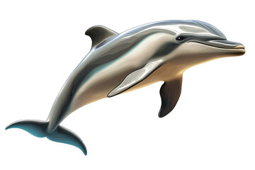 [Transparent Background PNG]Dolphin Illustration Isolated on White Background