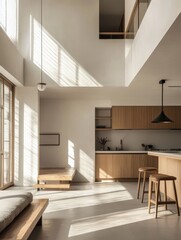 Sunlight in the Image Is Brightening the Interior