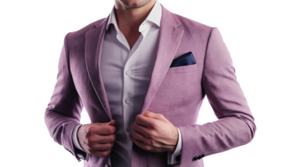 Luxury property consultant, stylish modern attire, bright and warm expression, isolated PNG