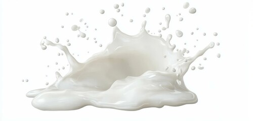 Milk Splash  Abstract Design
