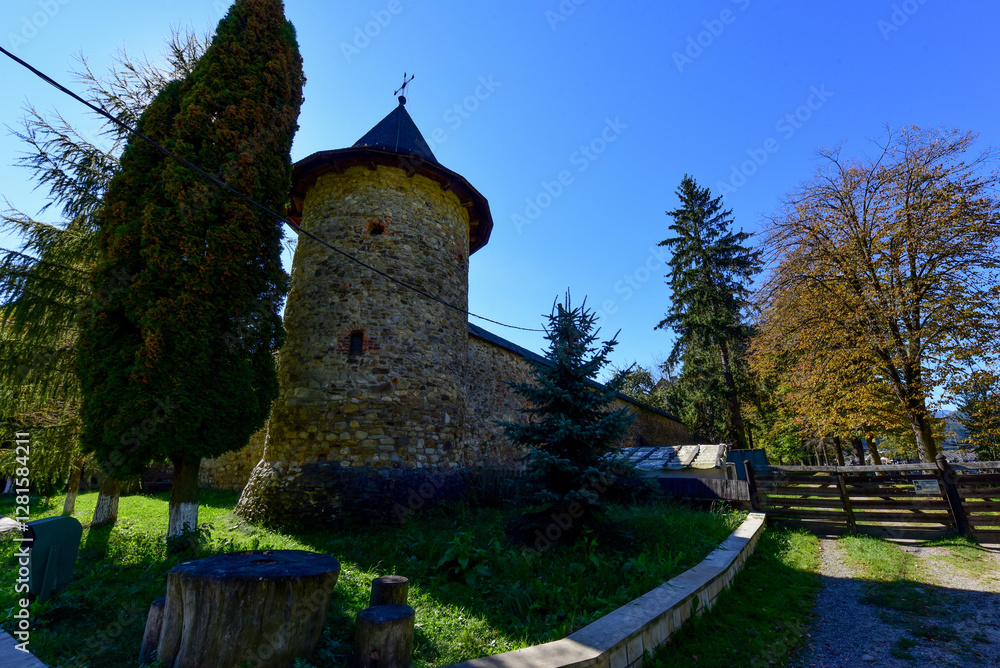 Wall mural castle in the park