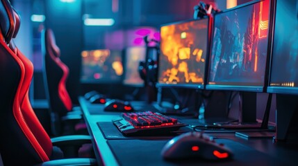 Cyber Gaming Setup: Immersive Esports Arena Experience