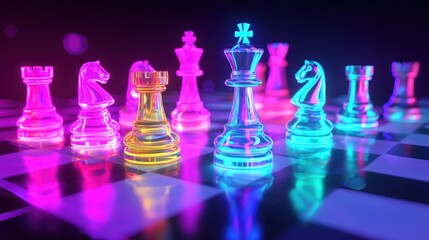 Neon Chess: A Glowing Game of Strategy