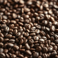 Rich Aromatic Coffee Beans in Dark Brown Tones [with spaces]