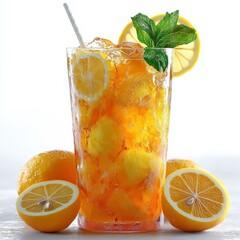 Refreshing Iced Tea with Lemon and Mint