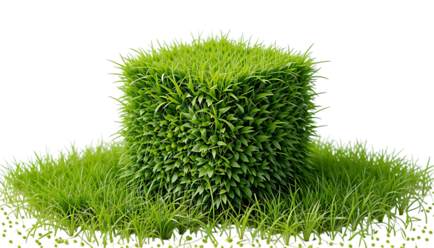 realistic grass cube collection natural texture greenery png
