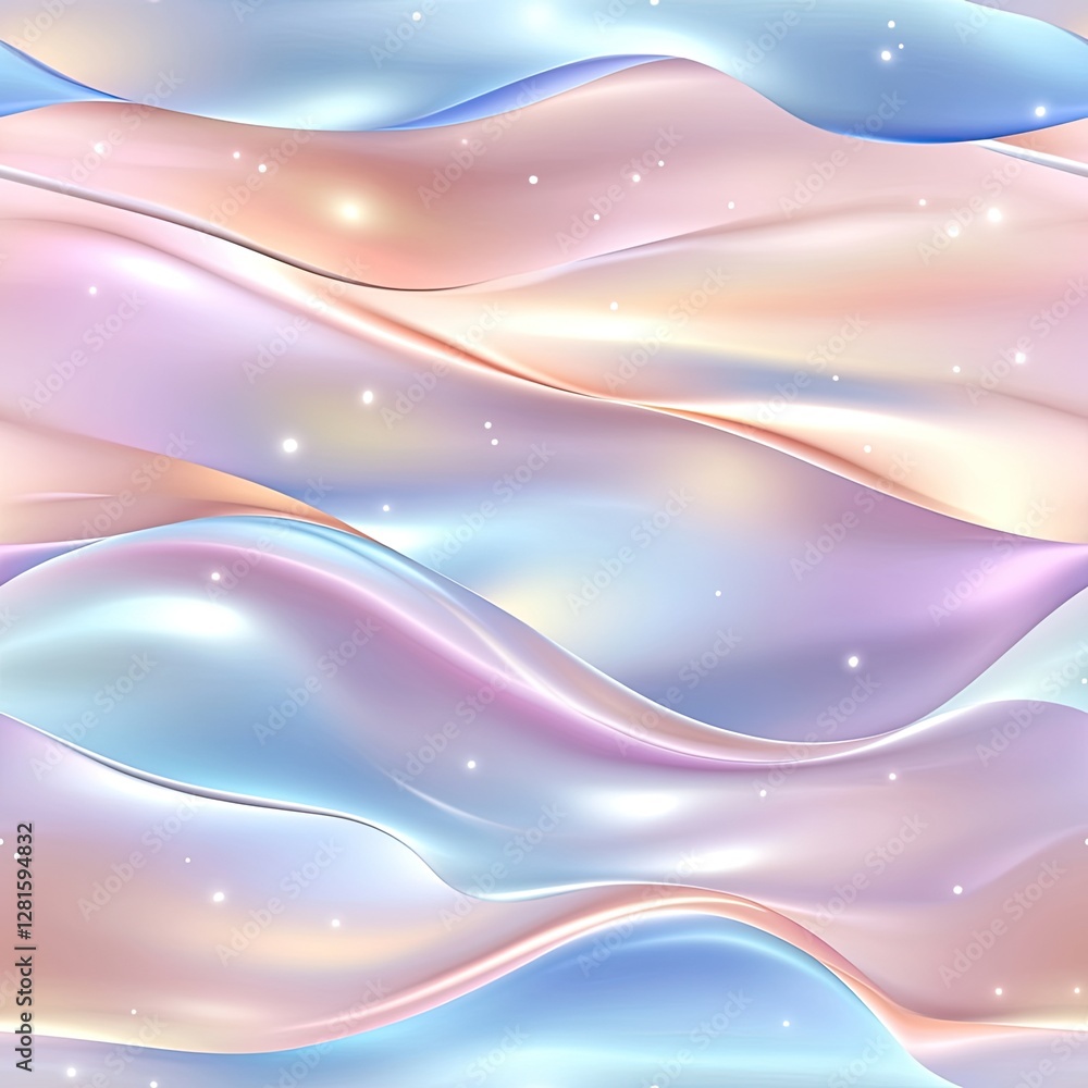 Poster soft pastel colors blend harmoniously in a gradient, creating a serene background perfect for variou