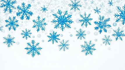 Winter Snowflake Illustration Background