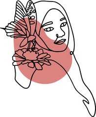 Hijab Woman Silhouette Outline