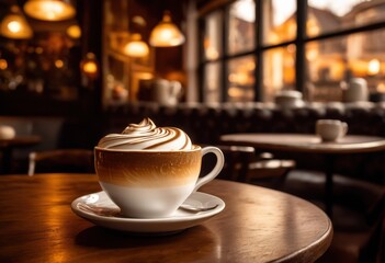Obraz premium intricate patterns transcendent coffee foam swirls creating unique beautiful visual designs, artwork, latte, art, texture, craftsmanship, gourmet, barista