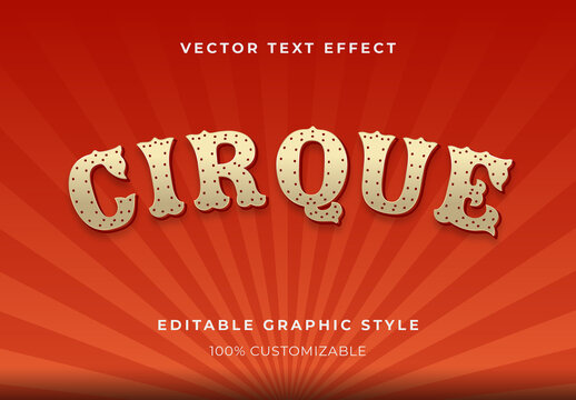 Circus Vintage Text Effect