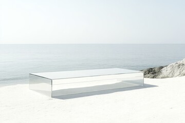 Modern Glass Coffee Table by the Seaside