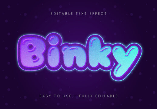 Outline Rounded Grain Text Effect