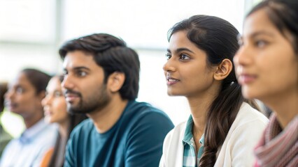 Indian Students Engaged in Seminar Q&A Session
