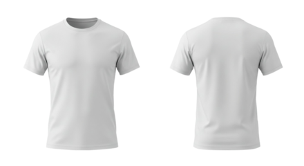 Blank White TShirt Mockup Perfect for Design Presentations
