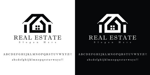 Real Estate Agency Logo – Elegant Vector Design for Property & Construction Business
