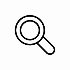 Magnifying glass search icon vector sign