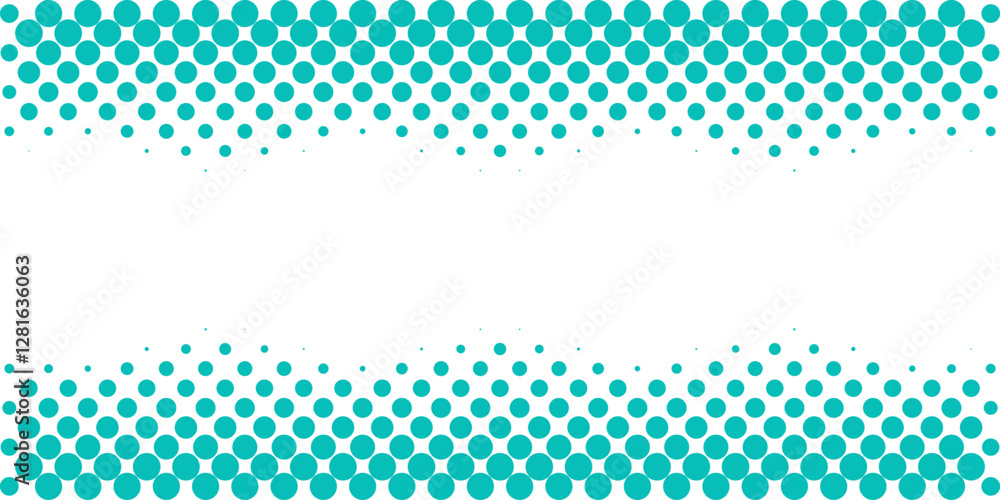 Poster vector background design with halftone effect. abstract gradient round dots.