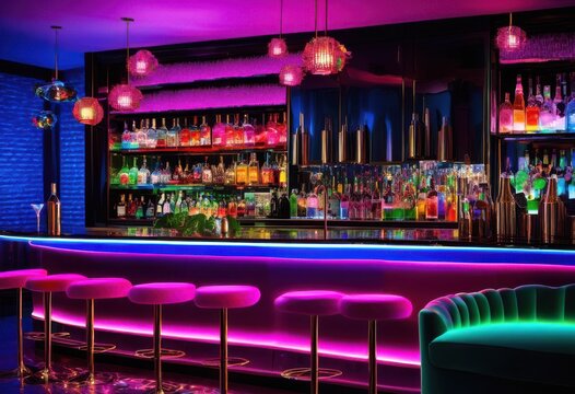 eye catching display colorful cocktails bright bar tops showcasing diverse mixology artistry vibrant presentation techniques, beverage, drink, alcohol