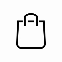 Shopping bag retail icon vector sign