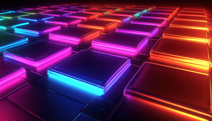 Stylized glassmorphism texture with bold gradient colors and depth