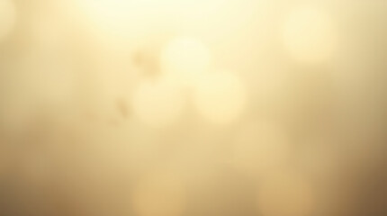 Abstract gold background with soft bokeh lights creates a dreamy and magical atmosphere.
